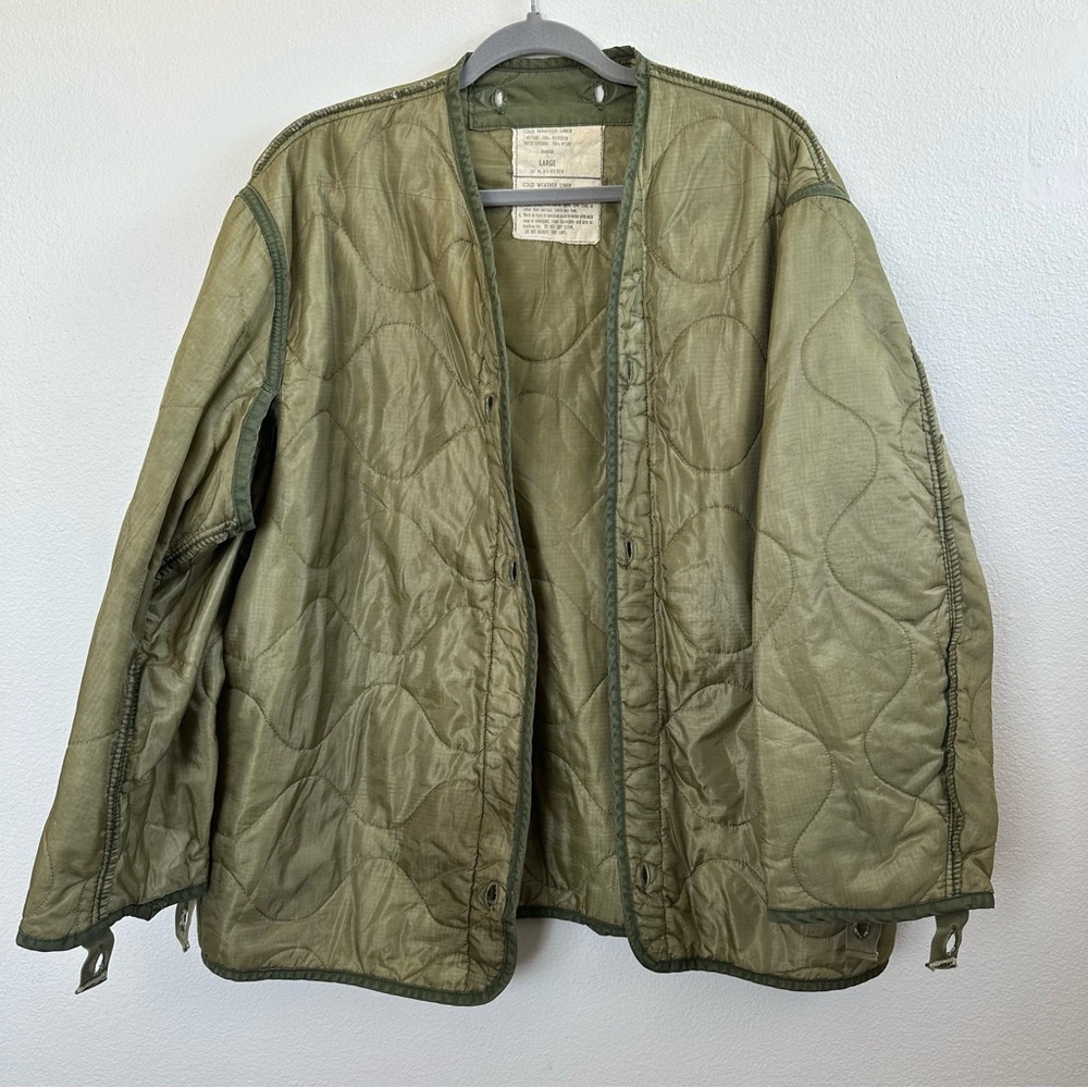 Vintage M65 Cold Weather Coat Liner Size Large